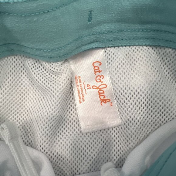 Cat & Jack 4T Smiley Check Checkered Swim Trunks - Picture 4 of 5